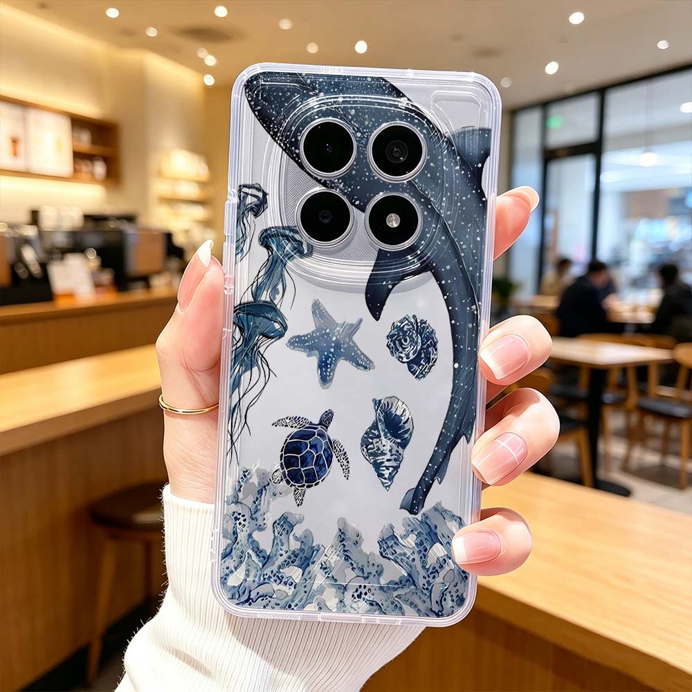 Xiaomi Poco X6 - Ocean Whale Turtle Pattern Phone Case